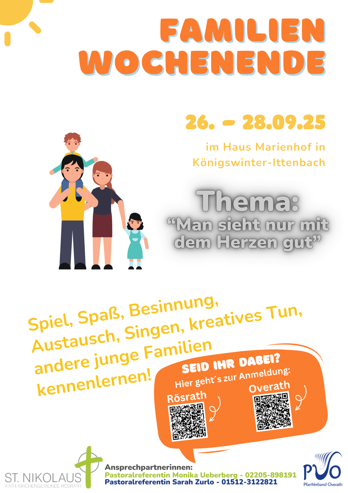 Plakat Familienwochenende