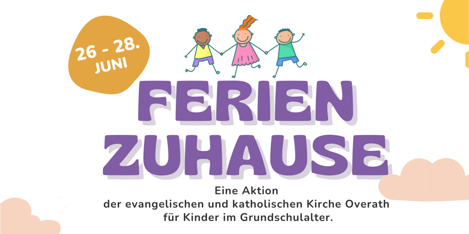 Plakat Ferien zuhause
