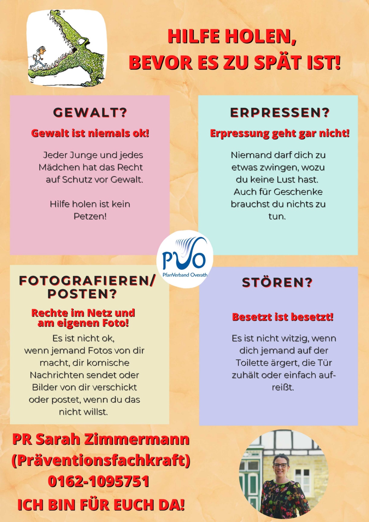 Plakat Prävention im PVO