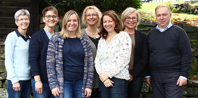 Silke Frösler, Barbara Gerards, Cordula Guttmann, Nicole Haag und Annerose Waltenspiel