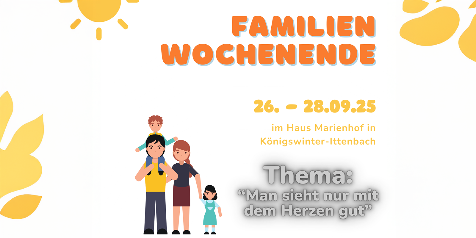Plakat-Familienwochenende