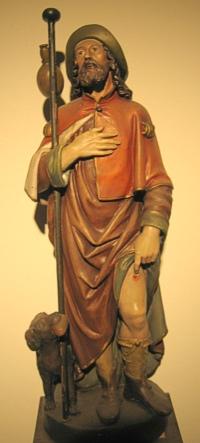 Statue des Hl. Rochus in der Pfarrkirche